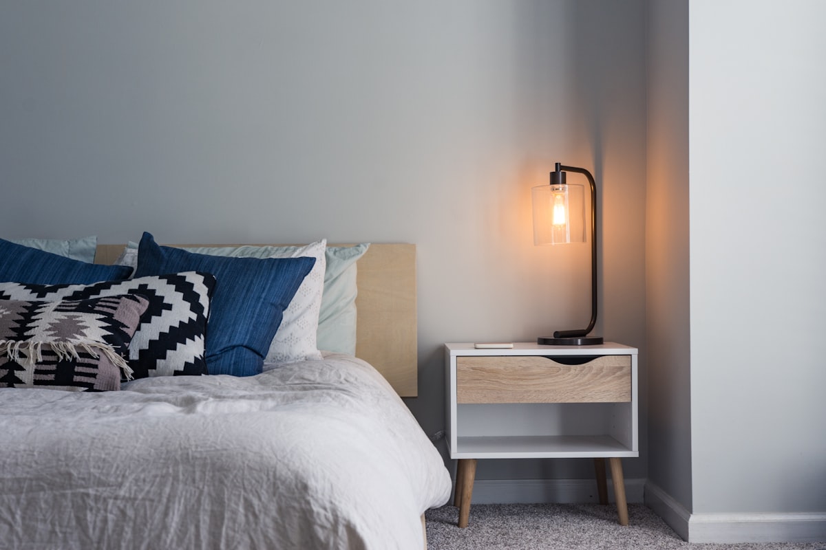Student bedroom in a coliving space